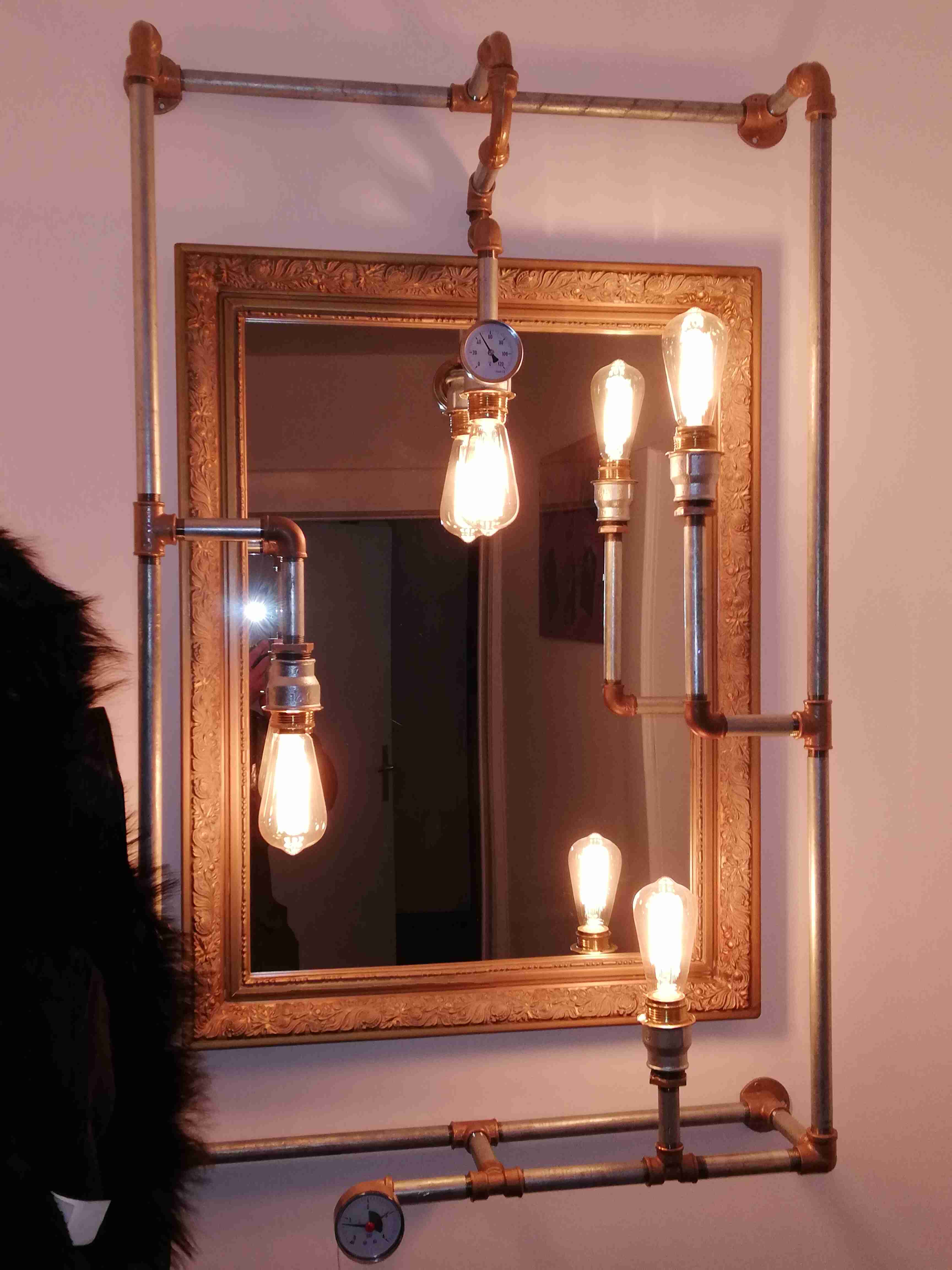 PW27 Treibholz Wandlampe Industrial 1